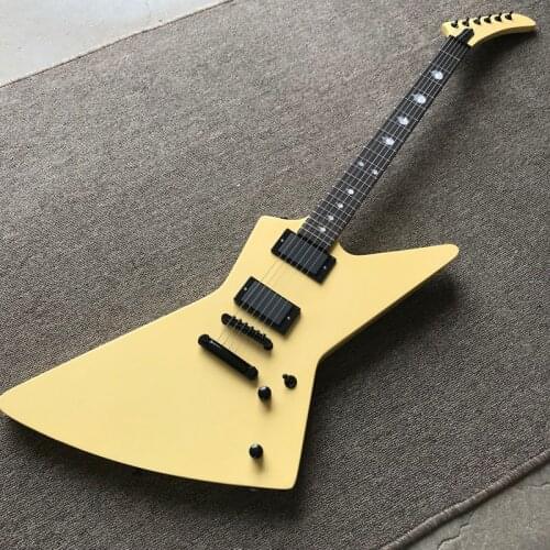 Free delivery, yellow electric guitar, rosewood fingerboard, heterosexual electric guitar , high quality electric guitar