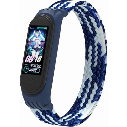 Bracelet for Mi band 5 Strap Nylon Braided Solo Loop pulseira bracelet Miband4 Miband5 Wristband for xiaomi Mi band 4 3 strap
