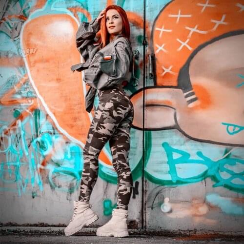 Shascullfites Butt Lift Pants Camo Tights Jeans Women Camouflage Pants Womens Active Girls Clothing