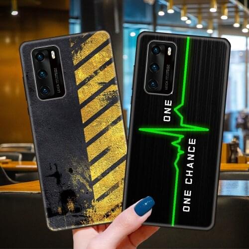 Phone Case For Huawei P40 P30 P10 P20 Lite P Smart Z 2019 Pro Black Cover Hoesjes Silicone Back Soft Etui Luxury Best Fashion