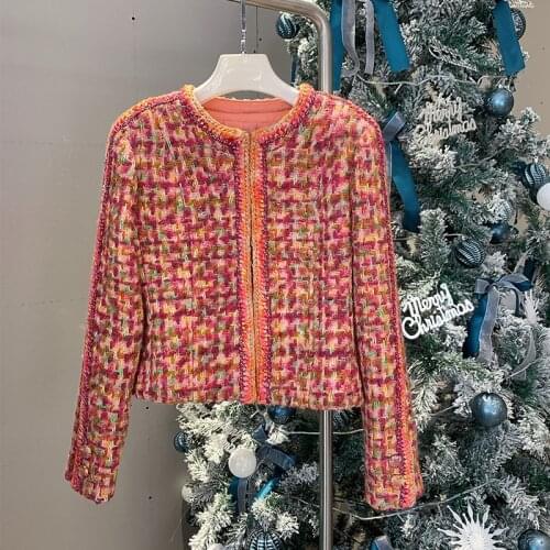 COLOREE Women's Plaid Coats