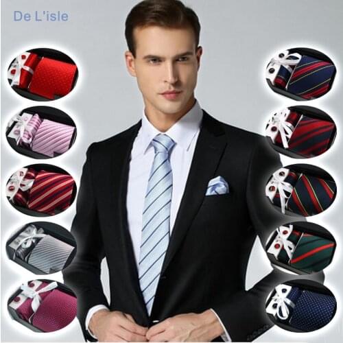 New Arrival Premium Handmade 100% Natural Silk Jacquard Stripe Plaid Necktie For Men Formal Party Business