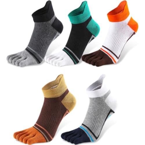 Toe Socks man Lady Finger-separated Odor Resistant Cotton Polyester Spandex Ankle Hosiery Sports Fitness Footwear