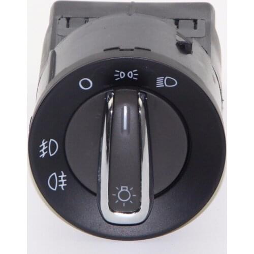 3BD 941 531 For VW Golf / Jetta / Bora Mk4 Passat B5 / B5.5 Polo 9N / 9N3 Lupo New Beetle T5 Chrome Headlight switch