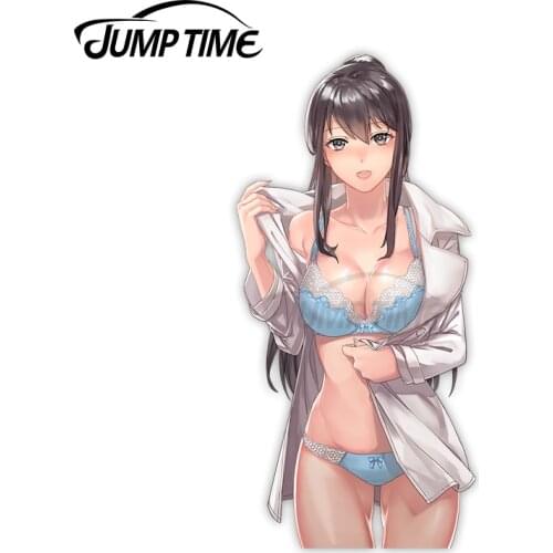 Jump Time Aken Original Character 6.3 Anime Sexy Girl Vinyl Decal Window Car stickers