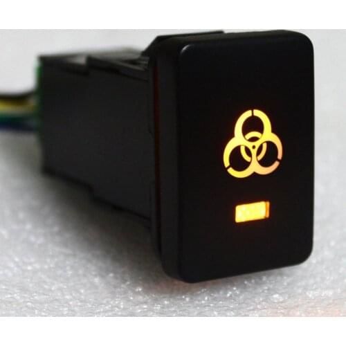 Push Switch with Connector Wire for Toyota-For Landcruiser 200 Series 2008-2013,RAV4 2006-2011, Hilux 2015-Onwards Zombie lights