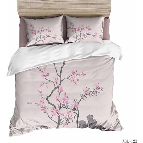 Dream NS Elegant Court Flower 3D Pattern Polyester Fabric Bedding Set Quilt Cover 1/2 Pillowcase Household Goods Bedding