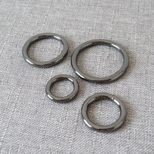 50pcs/Lot Wholesale Metal Ring Hardware Belt Buckle Clasp For Bag Dog Pet Collar Harness Backpack Garment DIY Sewing Accessory