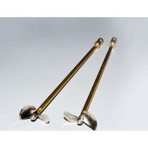 Metal RC Boat shaft with propeller Bushing Coupling Motor 3mm Shaft assembly for RC Boat model 22cm Positive Opposite