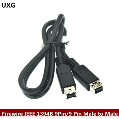 1394b Firewire Premium cable 800 IEEE1394B 9 Pin to 9 Pin Male to Male 2 Ft (60cm) Black IEEE-1394b