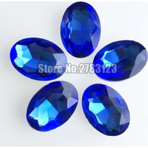 Factory sales AAA Glass Crystal light blue color oval shape pointback rhinestones,diy/nail art/Clothing accessories SWOP012