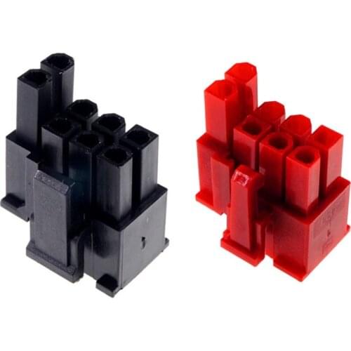 100pcs PCI-Express Connector Plug Housing 4.20 mm 6+2 PIN 8 Pin Computer Video Graphics Card GPU PCI-E PCIe Slide Rail Design