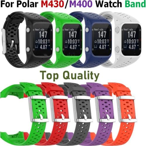 Top Quality For Polar M400 Watch Smart Bracelet Wristband Strap For Polar M430 Band Replacement Watchband Accessories Wrist