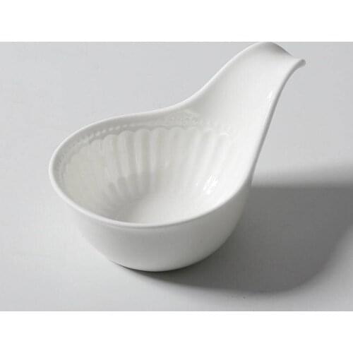 Christmas Ceramic condiment saucer pure white condiment dish kitchen sauce vinegar chafing dish saucer