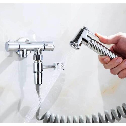 Hand held faucet bidet nozzle kit stainless steel bathroom bidet faucet hand held nozzle automatic cleaning