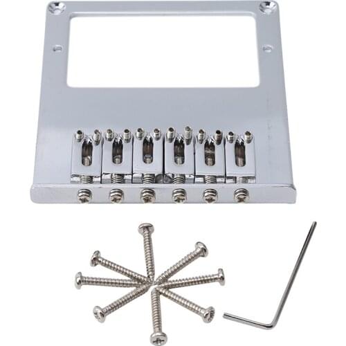 Saddle Bridge For Electric Guitar Double Coil Pickup Mounting Hole Bridge Tl Silver High Quality Exquisite Durable Tools