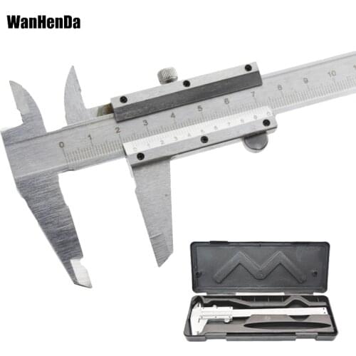 Vernier Caliper 6" 0-150mm/0.02mm Metal Calipers Gauge Micrometer Pie De Rey Paquimetro Measuring Tools veriner caliper