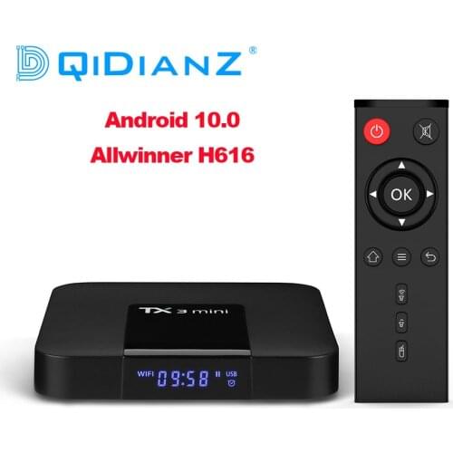 DQiDianZ Android 8.1 TX3mini Smart TV BOX Amlogic Quad Core Multimedia 2.4G Wifi KD Screen Display TX3 MINI Set Top Smart box