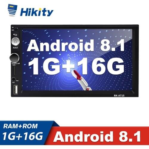 Hikity Android 8.1 Universal 2 Din Car Radios 7 " GPS Navigation Multimedia Player For Volkswagen Nissan Hyundai Kia toyota LADA
