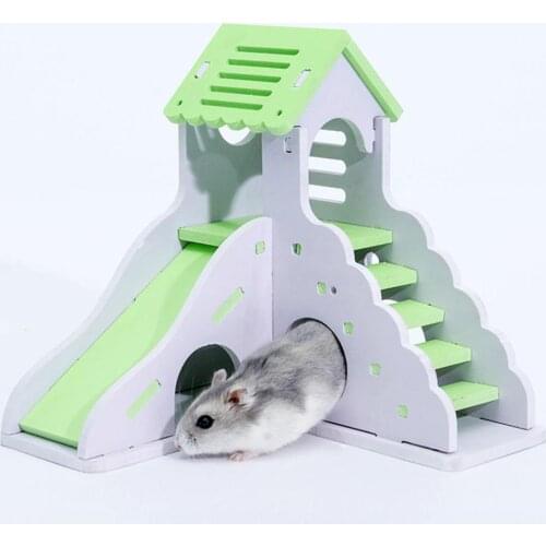 Waterproof Removable Stairs Double Layer Deck Villa Hamster Sleeping Nest