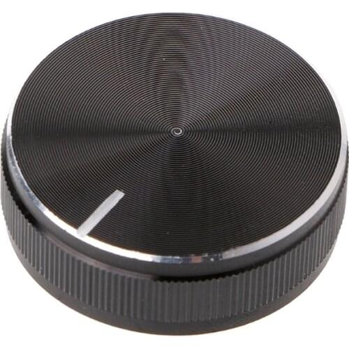 Aluminum Alloy Rotary Control Potentiometer Knob 30x10mm 6mm Shaft Hole Knobs Cap Dropship