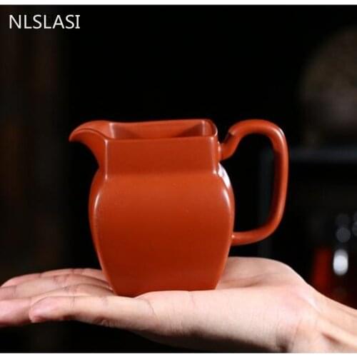 Yixing Purple Clay Fair Cup Cha Hai Boutique Master Teacup Drinkware Handmade Tea set Accessories Dahongpao Authentic 240ml