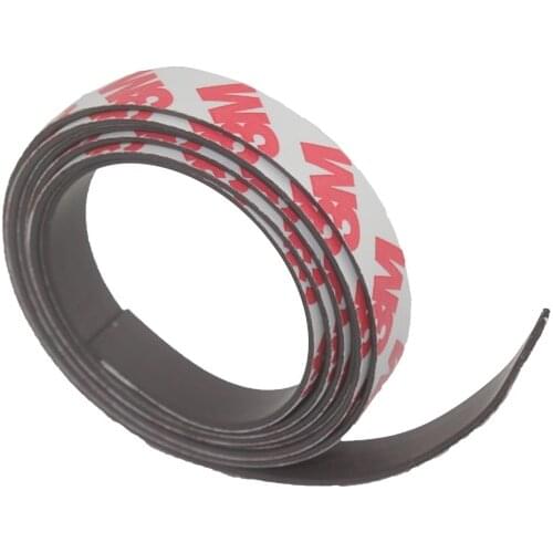 1 Meter a lot magnetic rubber 10x1 mm self Adhesive Tape width 10 mm thickness 1 mmFlexible Magnetic Strip Rubber Magnet