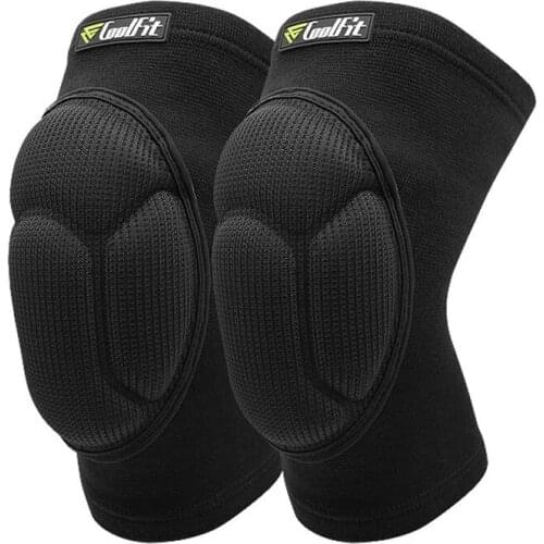 1 Pair Protective Knee Pads Thick Sponge Football Volleyball Extreme Sports Anti-Slip Collision Avoidance Kneepad Brace Kneepads