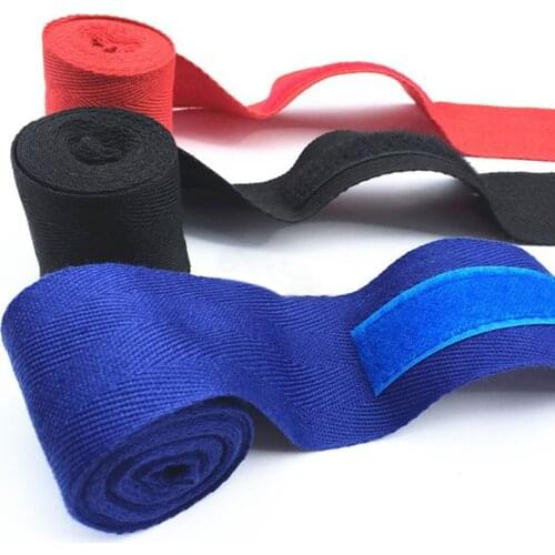 1pc 2.5M Cotton kick boxing bandage wrist straps Sport Strap Boxing Bandage Muay MMA Taekwondo Hand Gloves Wraps Hand Protection