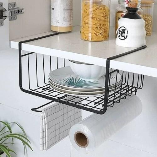 1Pc Metal Storage Rack Kitchen Dish Bedroom Bathroom Clothes Underwear Hanger Multi-Functional Organizer Hanging Rack
