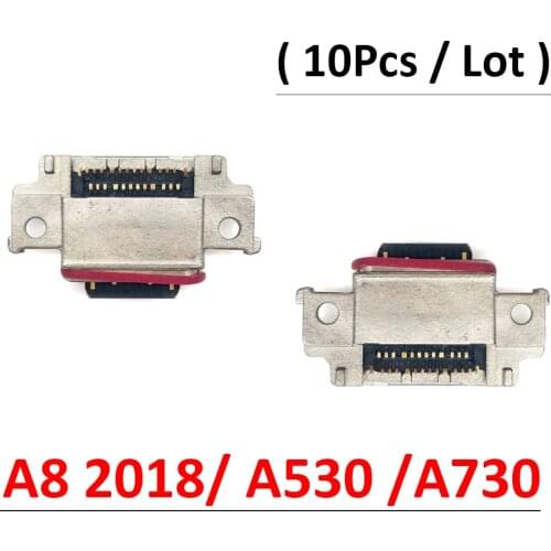 10Pcs/Lot, USB Charging Port Connector Charge Jack Socket Plug Dock For Samsung A8 2018 A530 A730