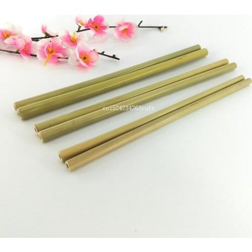 100pcs Bamboo Straw Reusable Natural Wood Straws Organic Bamboo Drinking Straws For Party Birthday Wedding Bar Tool