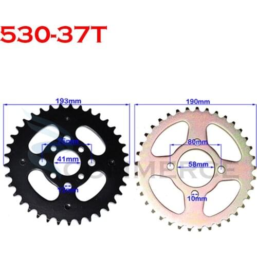 37-tooth sprocket rear gear modification parts suitable for ATV kart 530 chain
