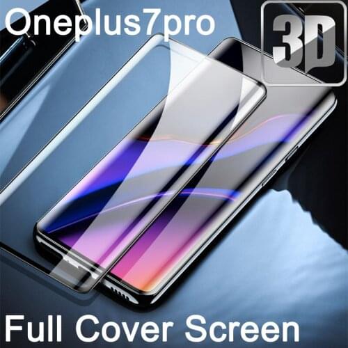 9H 3D Tempered Glass LCD for oneplus pro7 Curved Full Screen Protectors Film Cover for oneplus 7 pro 6.67inch Protective Film