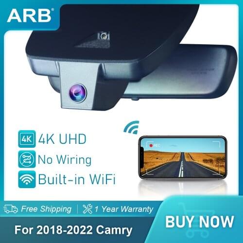 Car Dvr for Toyota Camry 8th Gen 2018-2021 ARB Dash Cam 4K Ultra HD Night Vision Driving Recorder WiFi Plug and Play Auto Parts