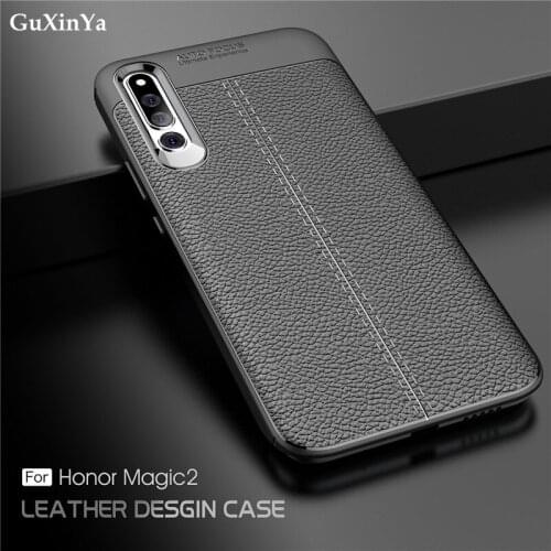 For Huawei Honor Magic 2 Cases Cover Luxury Leather ShockProof TPU Back Protective Case For Huawei Honor Magic 2 Phone Funda