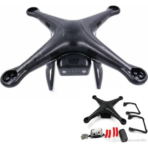 Black Quacopter Body Shell Landing Gear Battery Cover for DJI Phantom2 DIY RC FPV Racing Drone LED Cover Screws Accessories