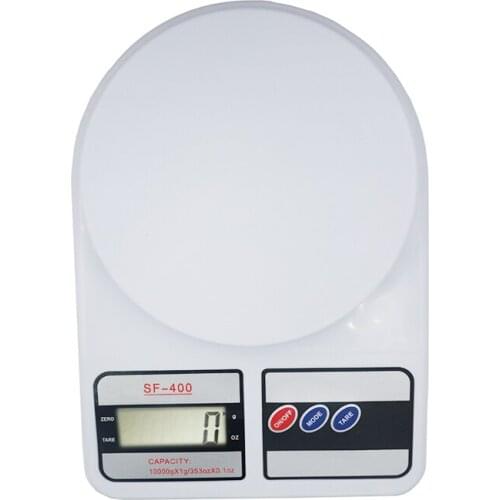 By dhl/fedex 50pcs/lot 10kg/1g Digital LCD Kitchen Electronic Scales Household Food Diet Postal Scale Weight Balance SF-400