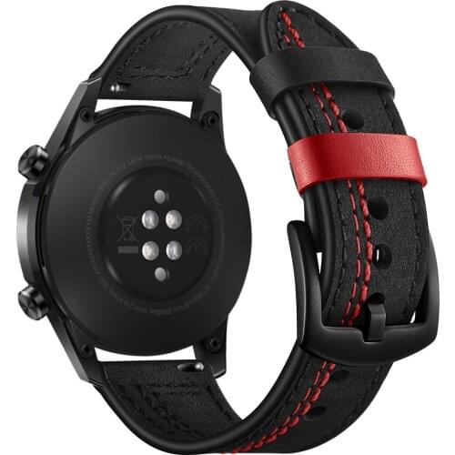 Leather Huawei watch GT 2 strap for Samsung Gear S3 Frontier band 22mm watchband GT2 3 22 46 mm bracelet Galaxy Watch 46mm Band