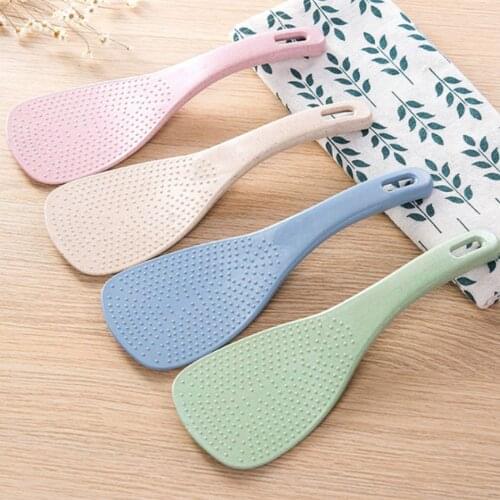 1PC Wheat Straw Rice Spoon Handle Rice Cooker Rice Shovel Kitchen Supplies Home Decoration Accessories