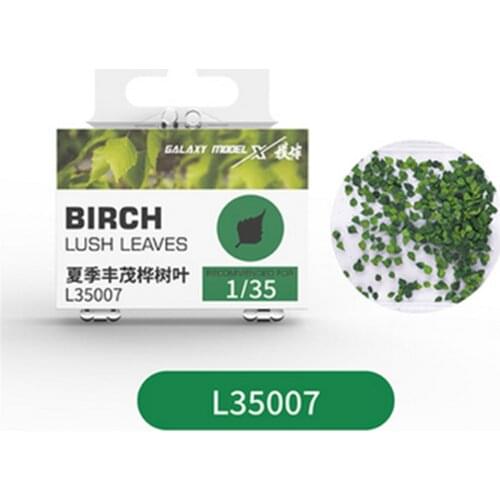 Mini 1/35 Scale Oak Birch Ginkgo Maple Leaf High Simulation Tree Leaves Foliage for DIY Model Scene Decoration Accessories