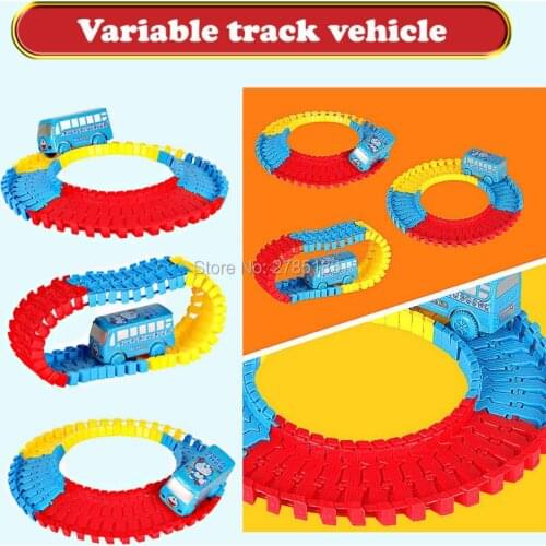 Multifunctional Doraemon rail car race track Diecast DIY Puzzle Toy Roller Coaster Track Electronics Toy Car Rail Car Toys