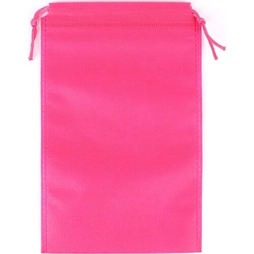 Wholesale Custom bolsas de regalo 50pcs/Lot 16x20cm Pink Jewelry Gift Packaging Non Woven Drawstring Bag