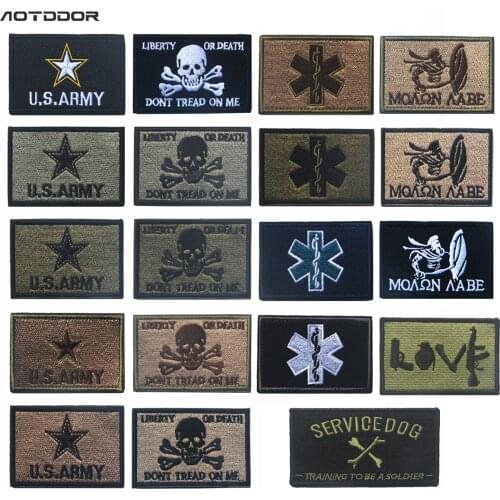 The Supply of Military Army Tactical Embroidery Patches For Clothes Clothing Emblem Appliques Badges
