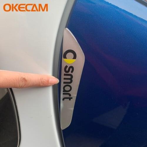 Car Door Anti Collision Strip Sticker Bumper Trim Edge Scratch Protector For Mercedes Smart Fortwo Forfour 453 450 451 452 454