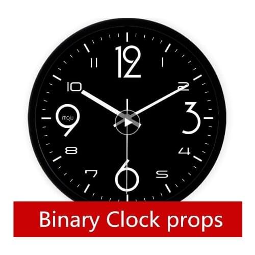Real life games escape room props Binary Clock Clue hints unlock organ props horror game escape room game