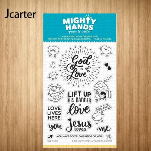 God Love House Heart Clear Stamps Silicone Seals for Scrapbooking Craft handmade Tools Card Make Paper Make Decoration Stencil