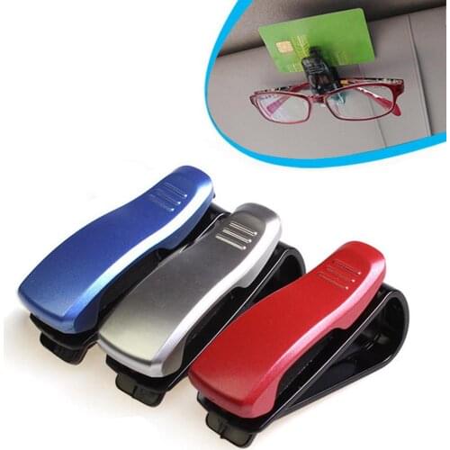Sun Visor Glasses Cases Sunglasses Eyeglasses Holder Portable Auto Fastener Clip Decoration Car Ornament Interior Accessories