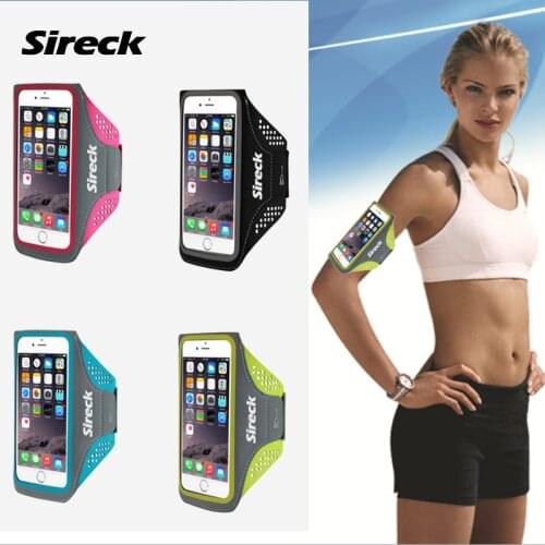 Sireck Running Bags Unisex 5.3" 6.3" Touch Screen Armband Outdoor Running Bag Cell Phone Arms Package Sports Run Bag Accessories