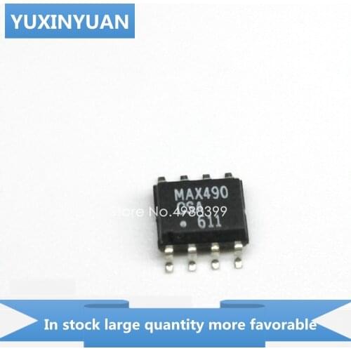 YUXINYUAN 10PCS/LOT MAX490CSA MAX490 490CSA 490 AX490CSA X490CSA SOP8 in stock in stock